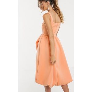 ASOS MIDI peach dress
